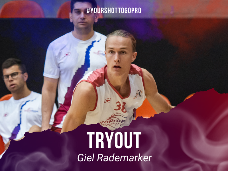 Giel Rademaker Overseas Basketball Tryout