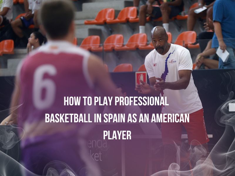 American basketball player competing in a professional basketball game in Spain — EuroProBasket at L'Alqueria del Basket, Valencia