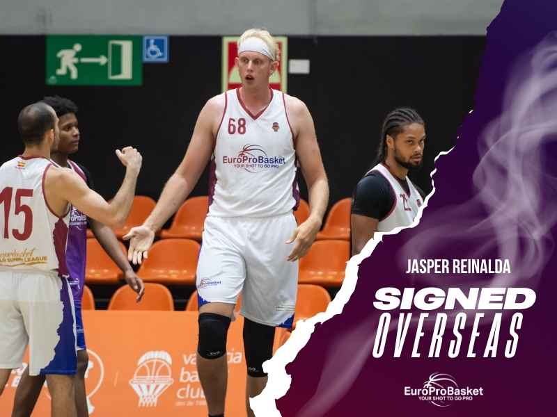 NAIA center Jasper Reinalda training with EuroProBasket in Valencia before signing with a Tercera FEB club in Andalucía, Spain